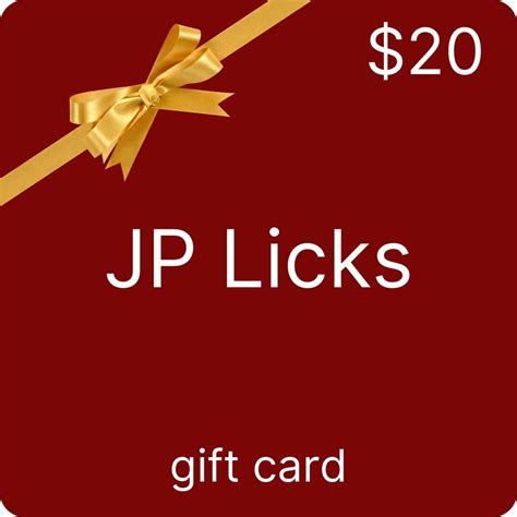 j.p. licks|jp licks gift card.